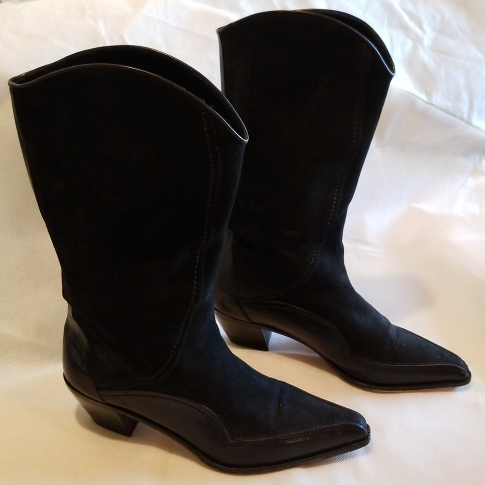<Via Spiga> Italian Suede & Leather Boots, Size 8